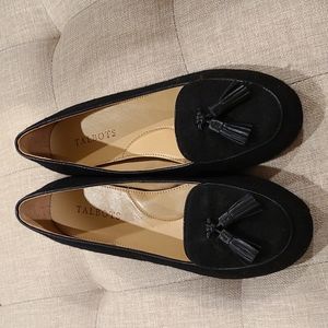 Talbots Black Tassle flats